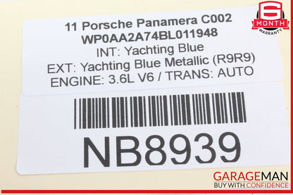 10-16 Porsche Panamera 970 Rear Left Driver Side Window Regulator Motor OEM