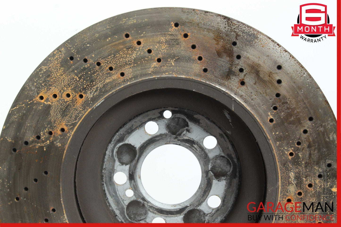 08-14 MERCEDES W204 C63 AMG REAR RIGHT & LEFT SIDE BRAKE ROTOR DISC SET OEM