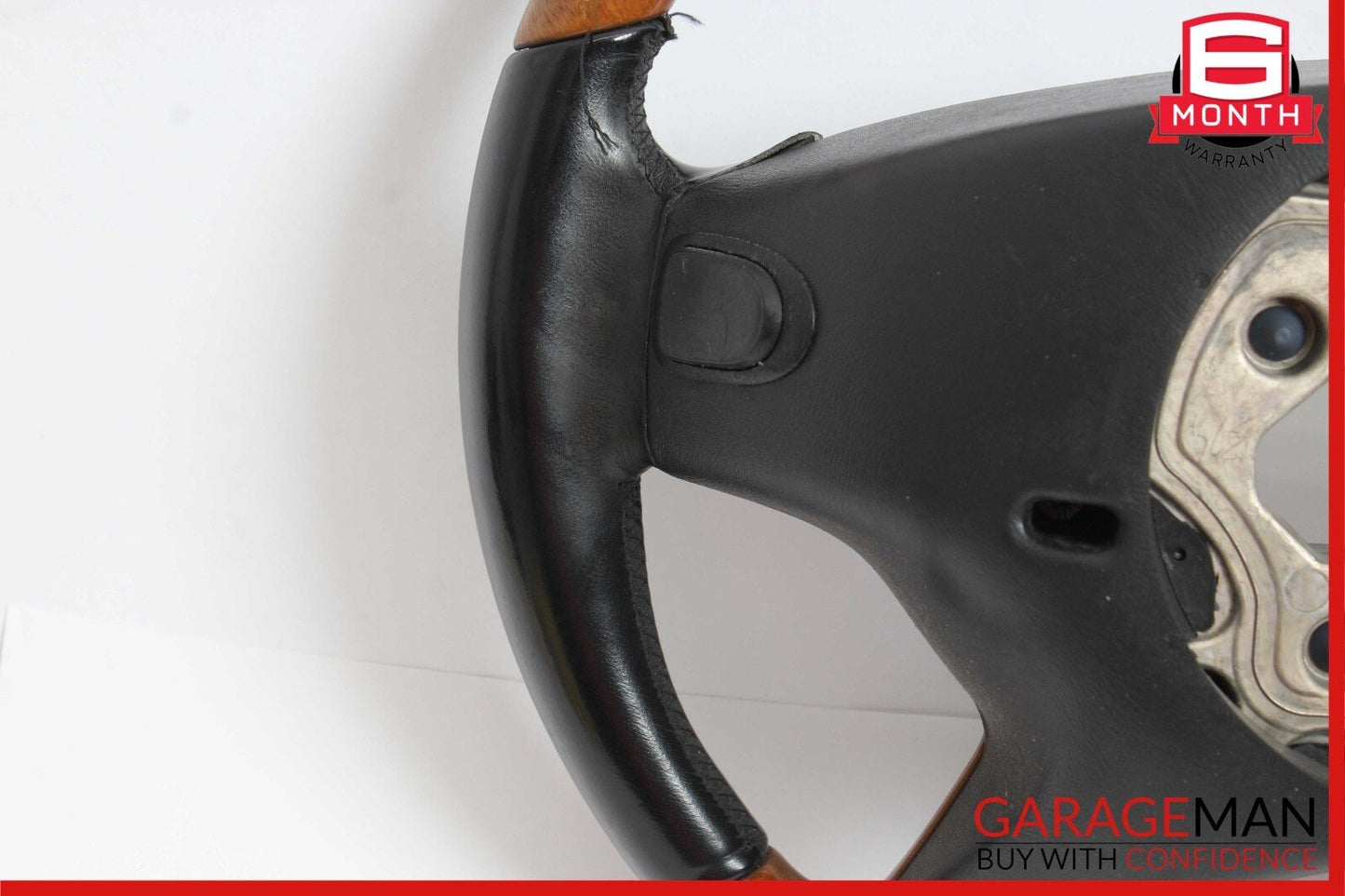 07-10 Mercedes W221 S550 CL550 4 Spoke Steering Wheel With Paddle Shifters Wood