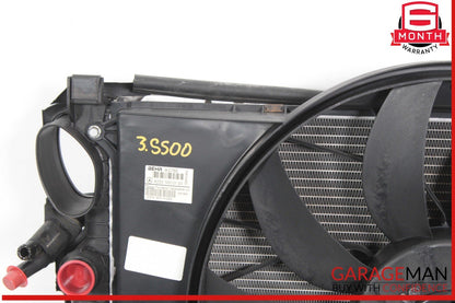 02-06 Mercedes W220 S500 CL500 Engine Motor Cooling Fan Shroud w/ Radiator OEM
