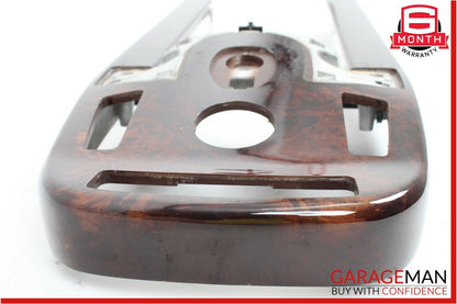 07-09 Mercedes W221 S450 S550 Front Center Console Armrest Trim Panel Wood Bezel