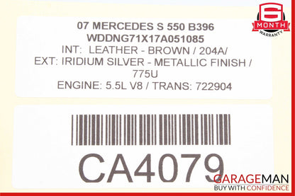 07-13 Mercedes W221 S550 S63 Front Left Driver Side Under Seat Control Unit OEM