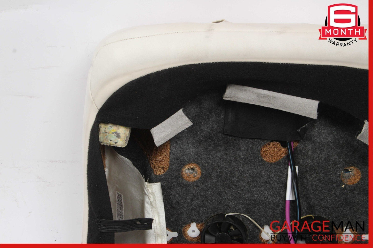 08-13 Mercedes W221 S63 AMG Front Right / Left Side Top Upper Seat Cushion White