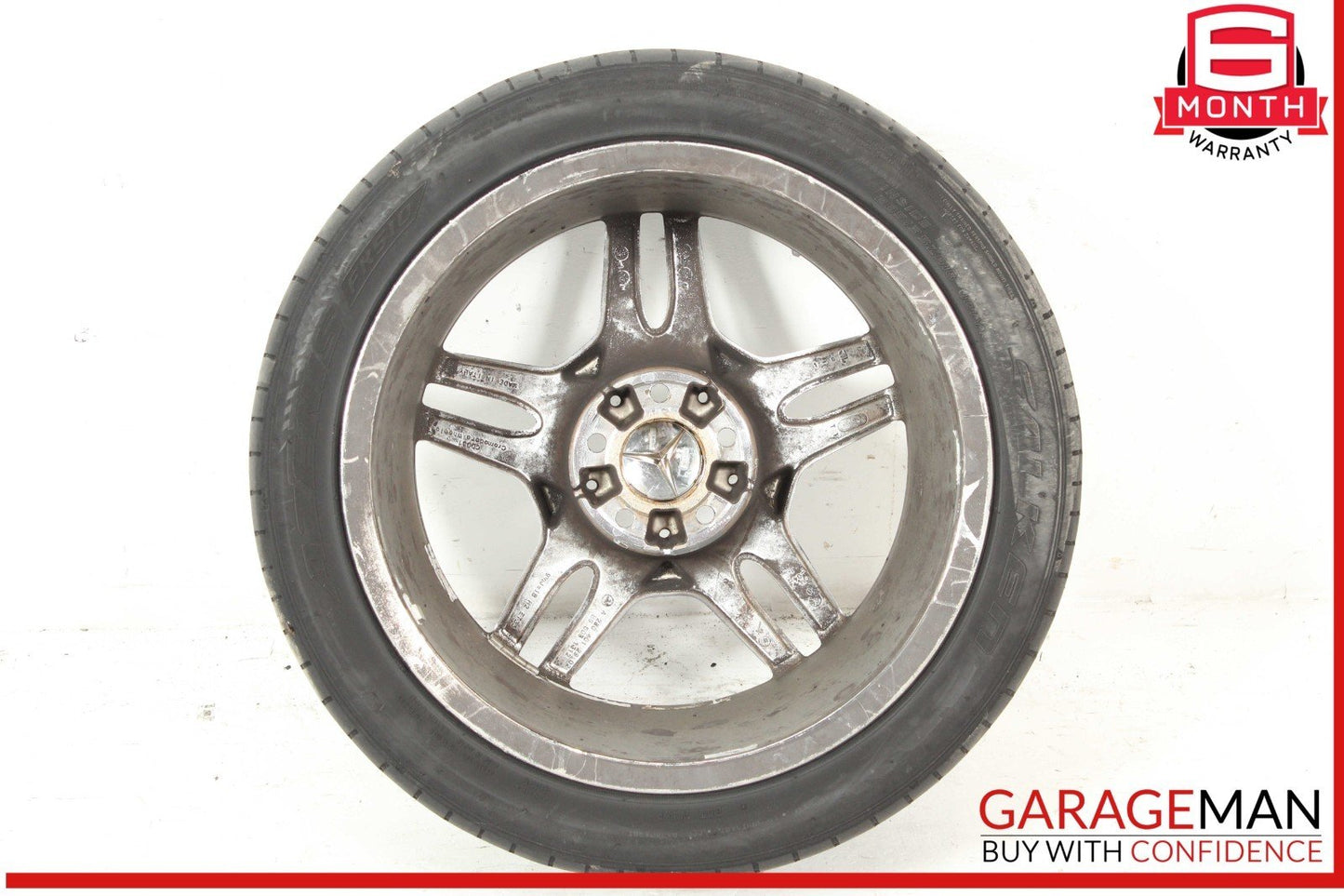 03-12 Mercedes R230 SL550 SL65 AMG Rear Wheel Tire Rim 9.5Jx18H2 ET33 OEM