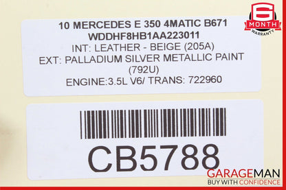 10-13 Mercedes W212 E350 E550 CLS550 ABS Anti Lock Brake Pump Controller Module