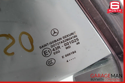 03-12 Mercedes R230 SL500 SL550 Rear Right Side Quarter Window Glass Tinted