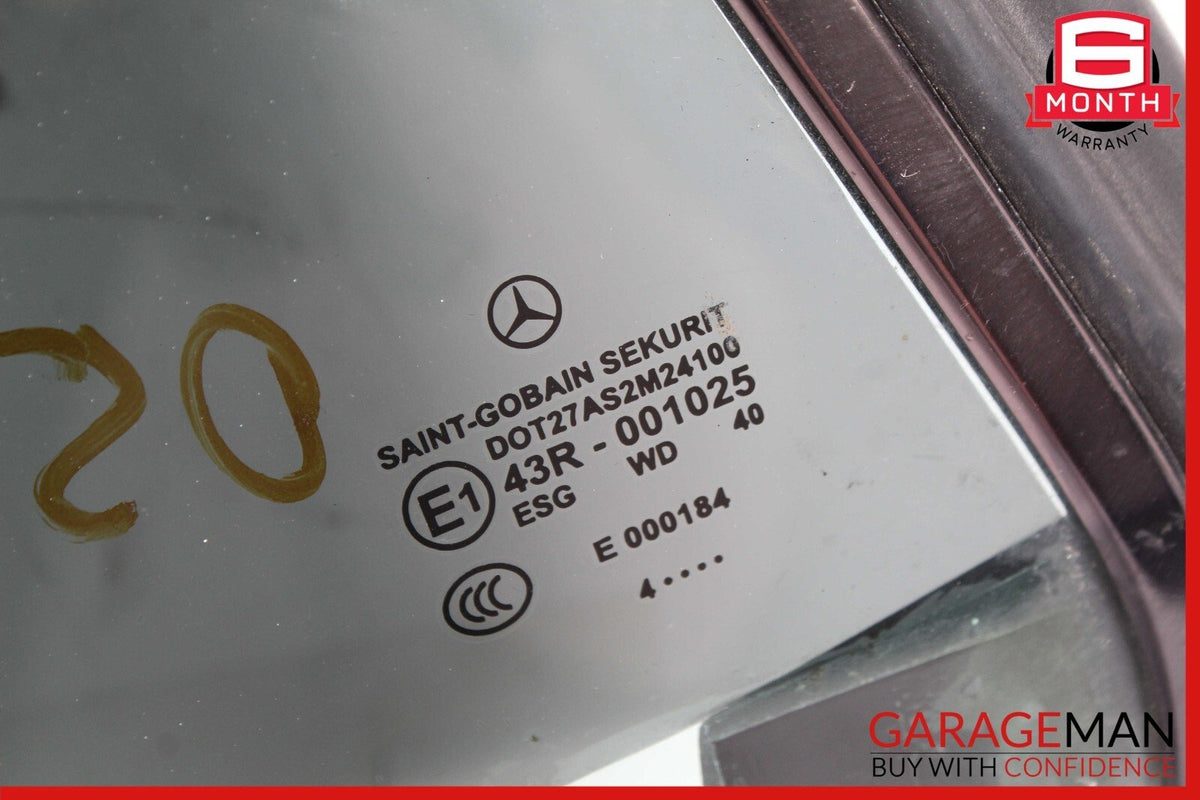 03-12 Mercedes R230 SL500 SL550 Rear Right Side Quarter Window Glass Tinted