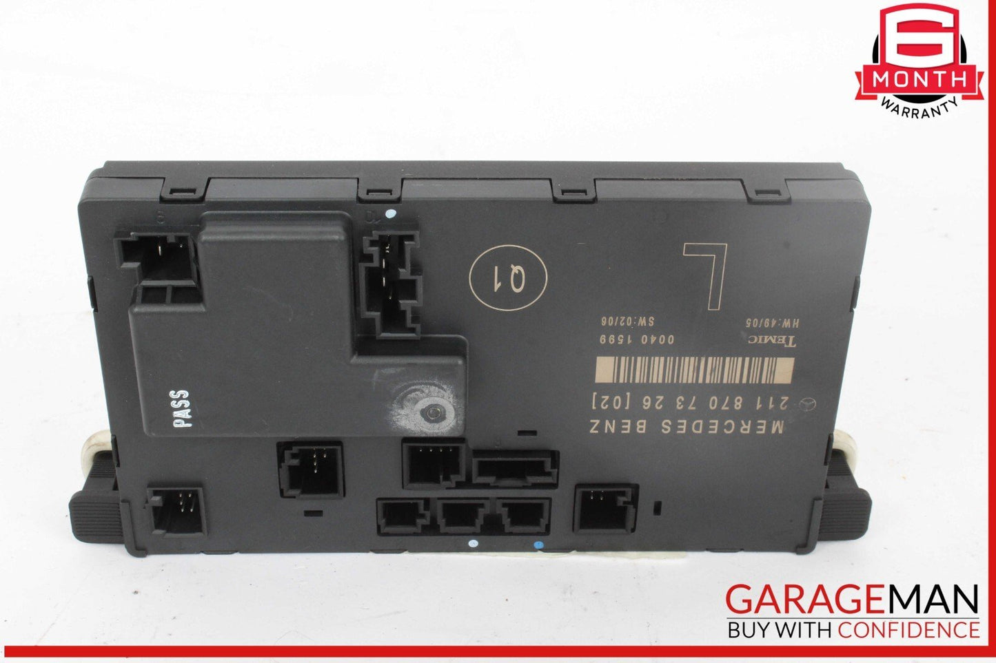 03-09 Mercedes W211 E350 Front Left Driver Side Door Control Module Unit OEM