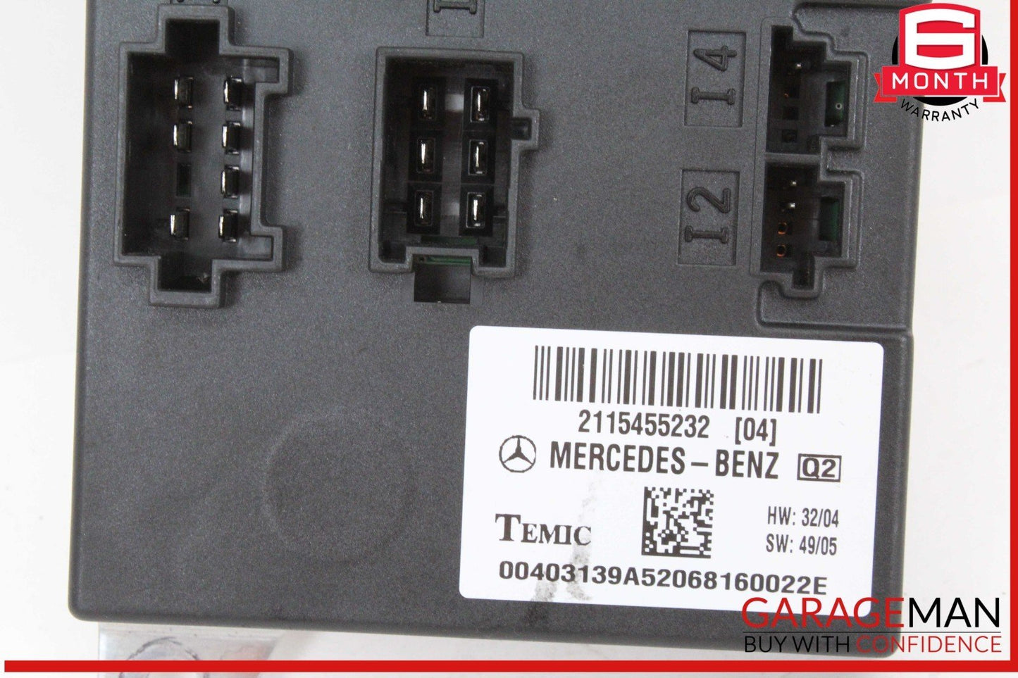 03-11 Mercedes W211 E550 E350 CLS550 Body Control Module Unit BCM 2115455232 OEM