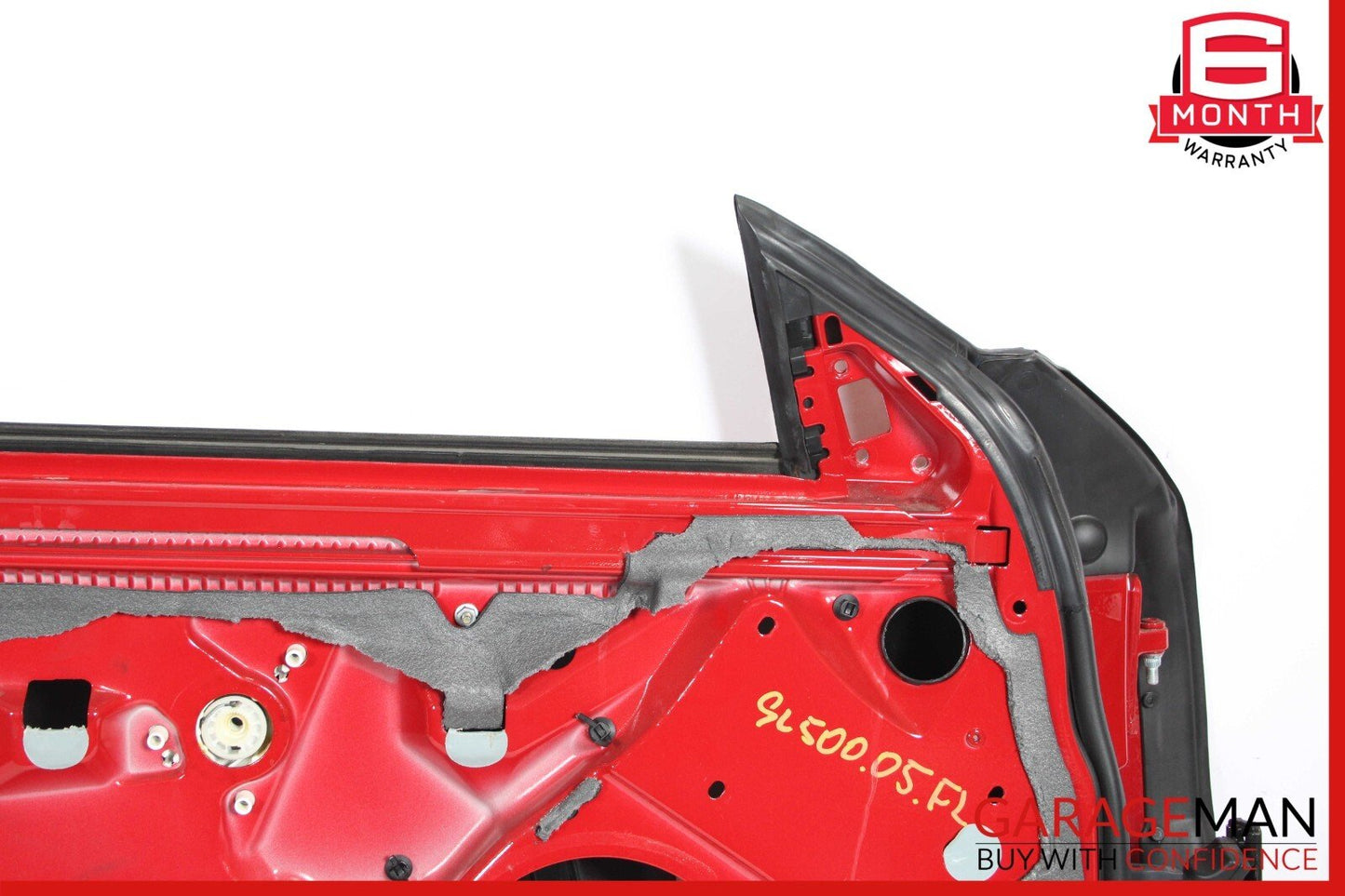 03-12 Mercedes R230 SL500 Front Left Side Exterior Door Shell Frame Panel Red