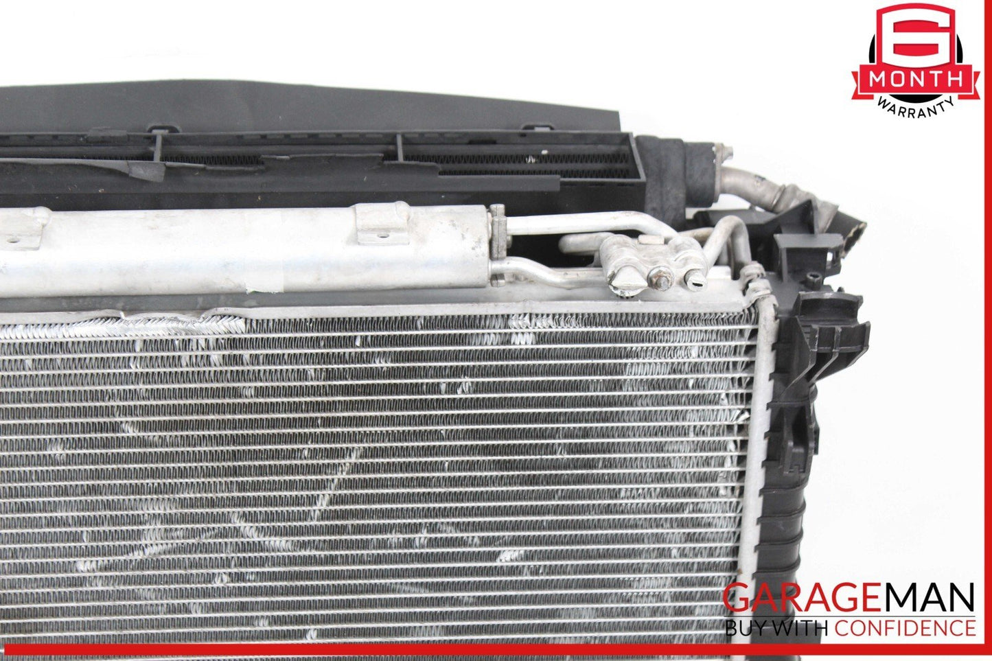 03-08 Mercedes W220 S55 AMG Engine Cooling Radiator AC A/C Condenser Assembly