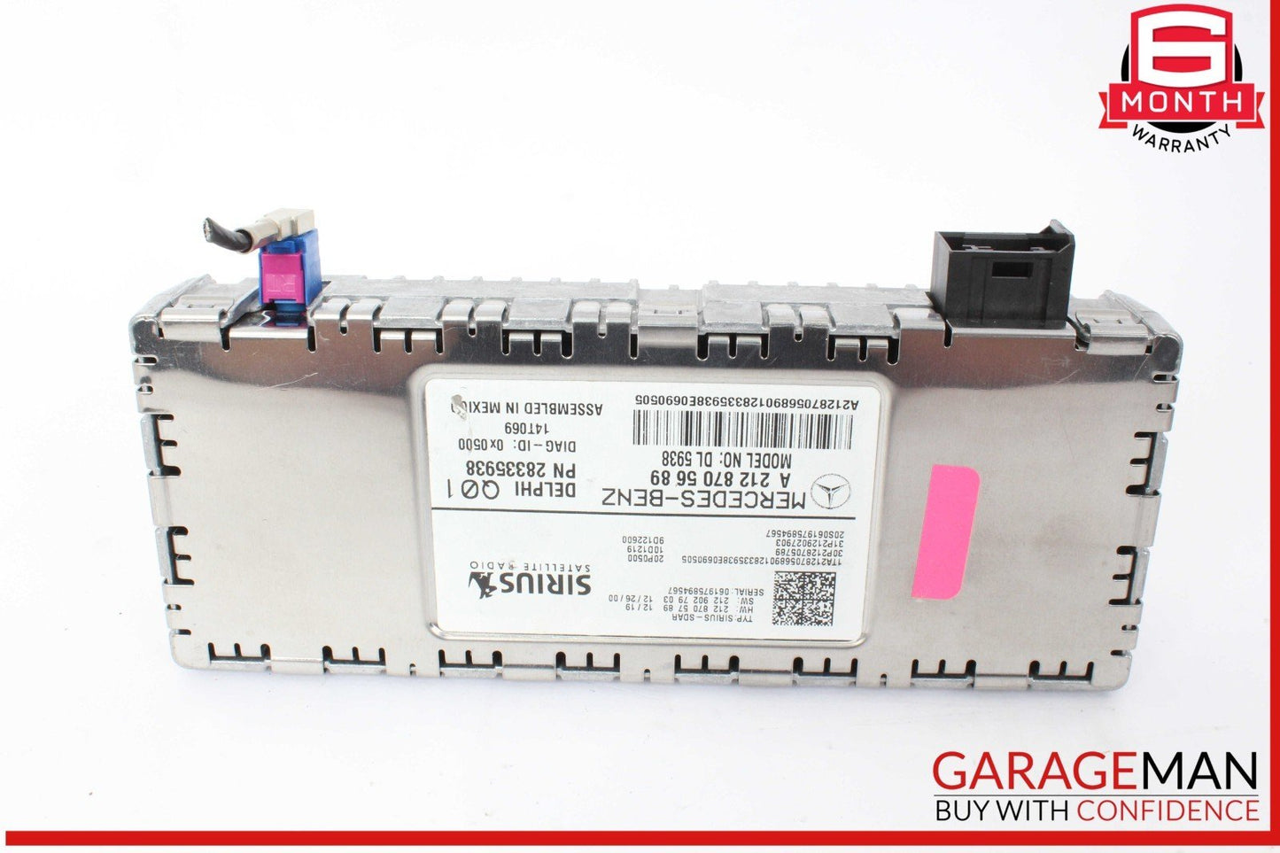 14-19 Mercedes X204 GLK350 Sirius Satellite Radio Receiver 2128705689 OEM