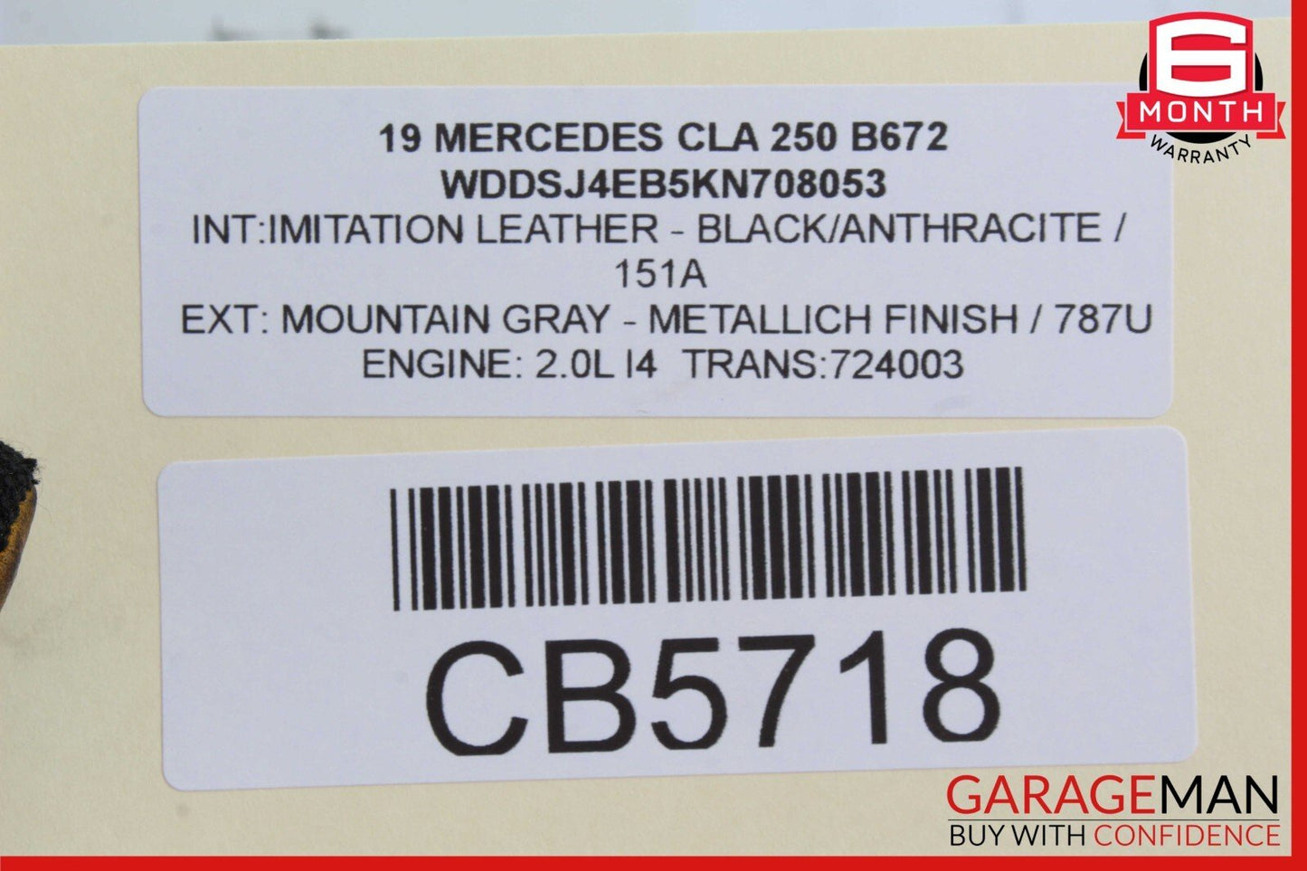 12-20 Mercedes W117 CLA250 GLA250 ML350 Front Right Side Door Control Module OEM