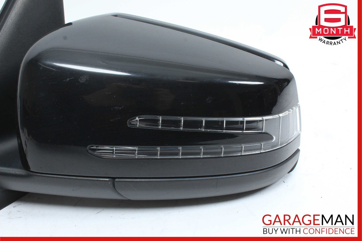 10-12 Mercedes X204 GLK350 Front Left Side Door Rear View Mirror Black OEM