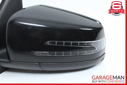 10-12 Mercedes X204 GLK350 Front Left Side Door Rear View Mirror Black OEM
