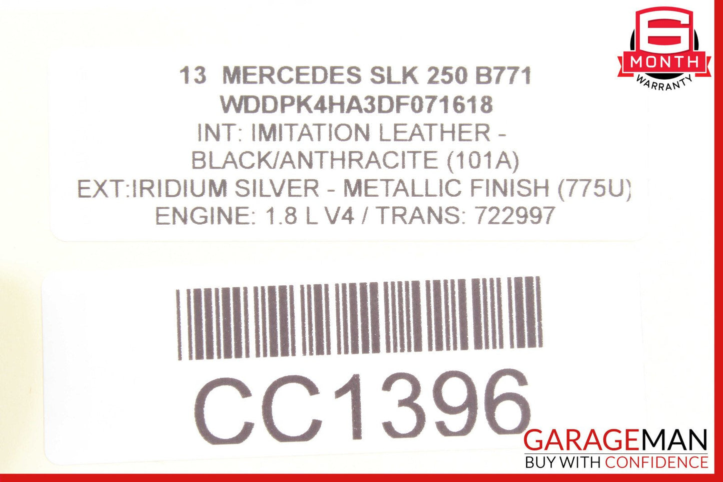 12-20 Mercedes R172 SLK250 SLC300 Roof Convertible Top Module Control OEM