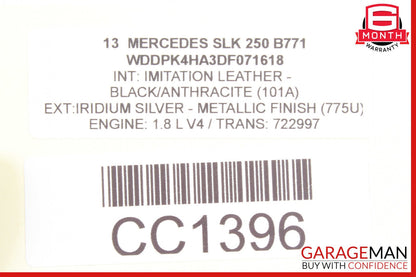 12-20 Mercedes R172 SLK250 SLC300 Roof Convertible Top Module Control OEM