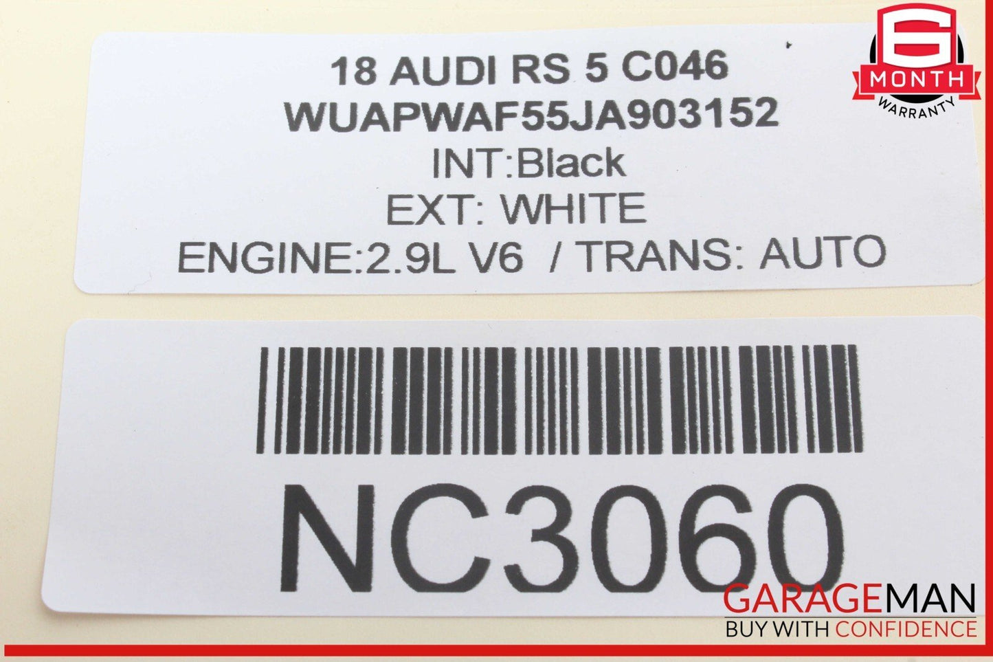 18-23 Audi RS5 S5 Front Left Driver Side Window Regulator Motor 8W0959802 OEM