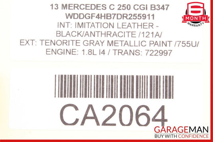 08-18 Mercedes W204 C250 E350 Front Left Driver Side Door Control Module OEM