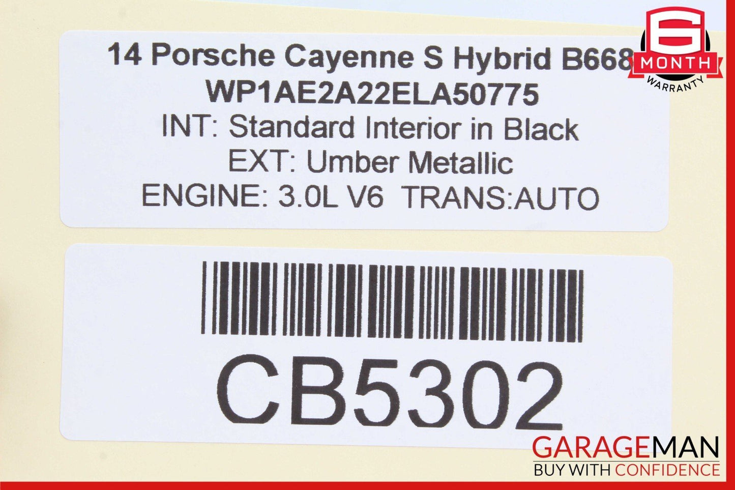 11-18 Porsche Cayenne 958 Hybrid S Electronic Parking Brake Control Module OEM