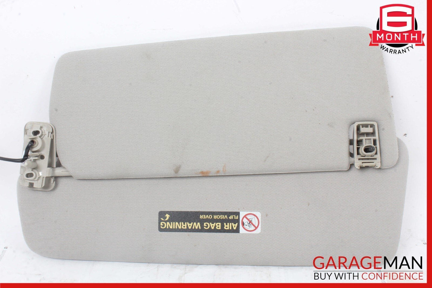 07-15 Audi Q7 L4 Front Right Passenger Side Sun Visor Shade Gray 4L0857552D OEM