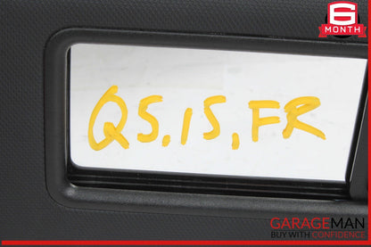 09-17 Audi Q5 A4 A5 S4 S5 Front Right Passenger Side Sun Visor 8U0857552F OEM