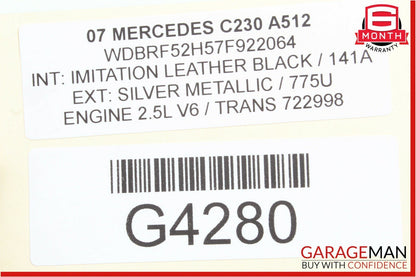 01-07 Mercedes W203 C230 C320 Rear Right Side Door Control Module Unit OEM