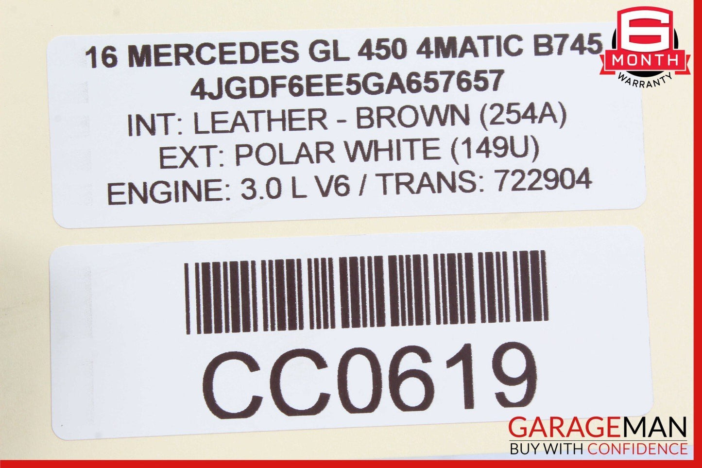 12-19 Mercedes X166 GL450 ML350 GLE350 Rear Left Side Door Control Module