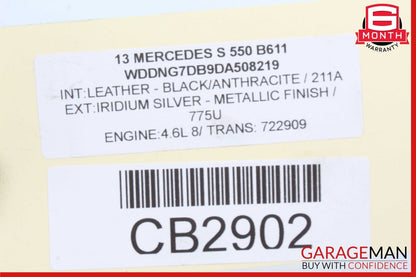 11-14 Mercedes W221 S550 CL550 A/C AC Air Cooling Conditioning Compressor Pump