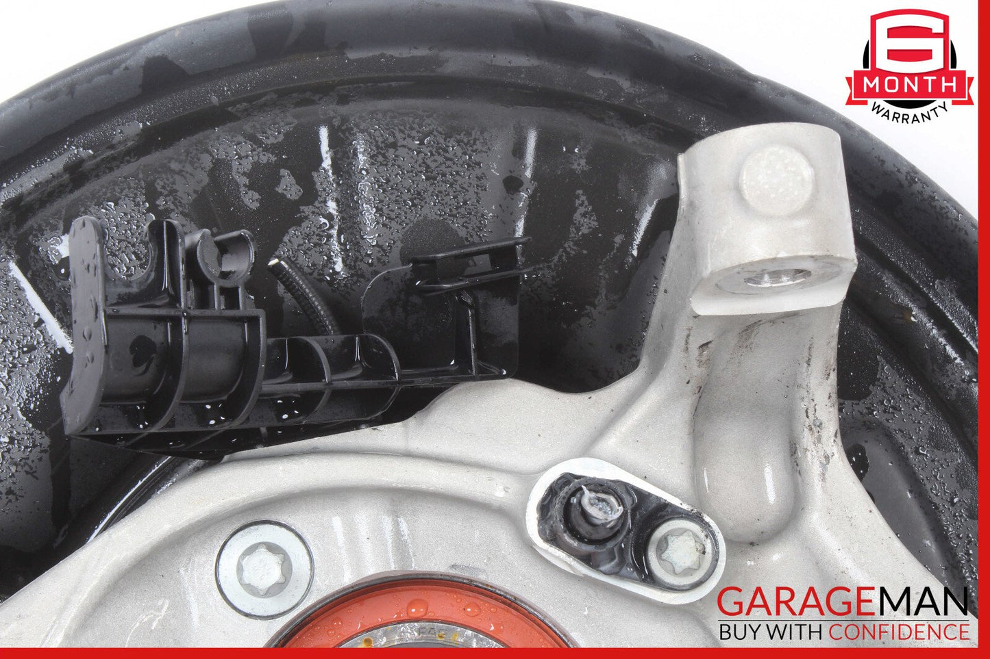 08-14 Mercedes W204 C250 Rear Left Spindle Knuckle Hub Bearing w/ Brake Rotor