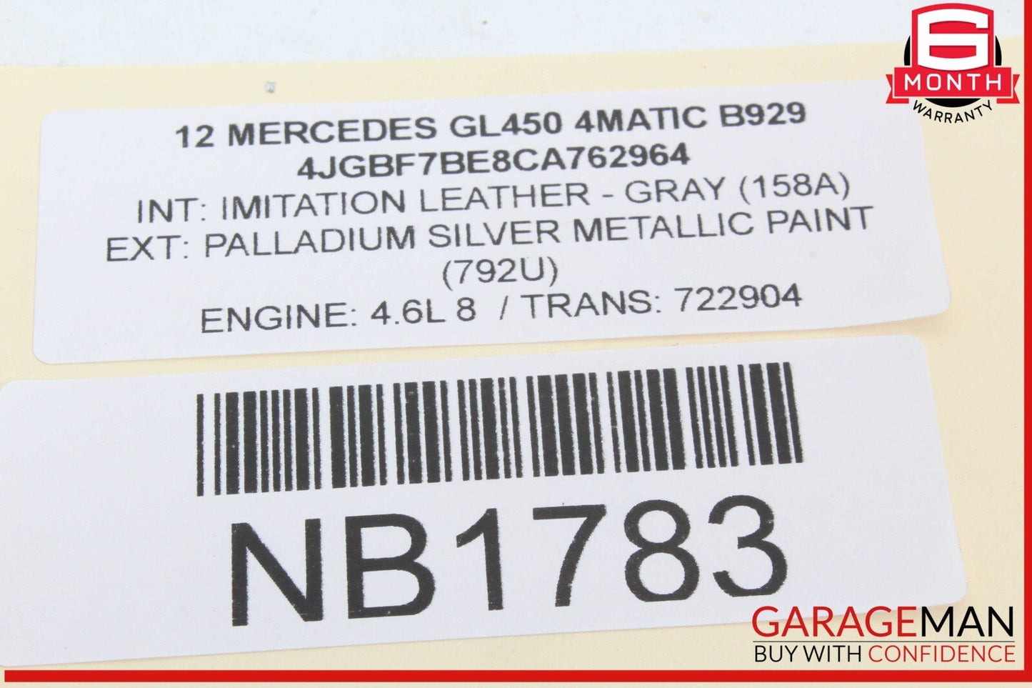 06-13 Mercedes X164 GL450 R350 Gas Throttle Pedal Accelerator 1643000504 OEM