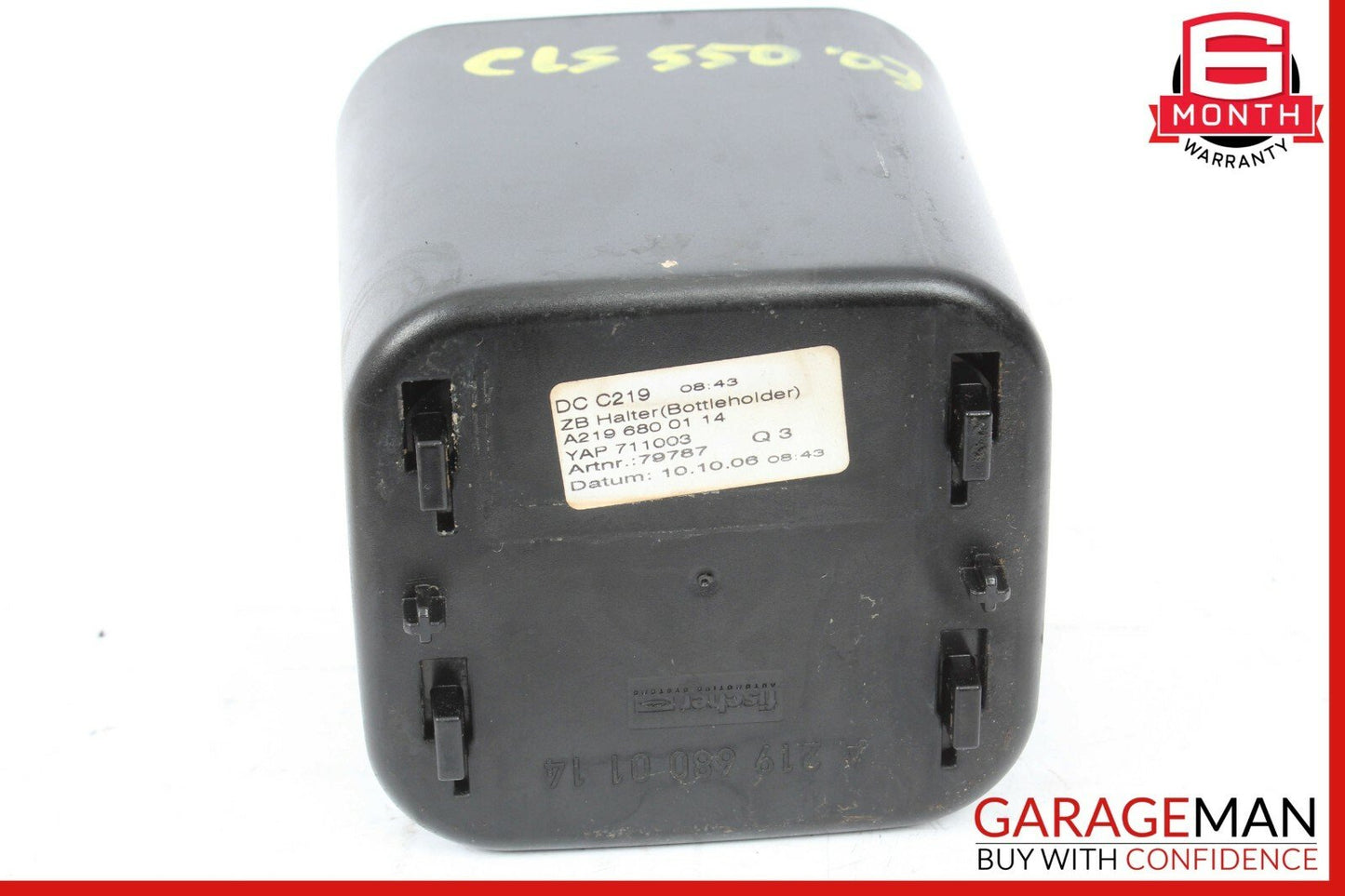 06-11 Mercedes W219 CLS500 CLS550 CLS55 AMG Rear Armrest Arm Rest Cup Holder
