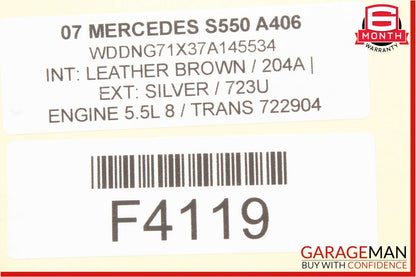 07-13 Mercedes W221 S600 S550 Front Left Driver Side Seat Control Module Unit