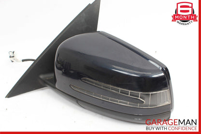 12-14 Mercedes W204 C300 Front Left Side Mirror Door Rear View Glass Blue OEM
