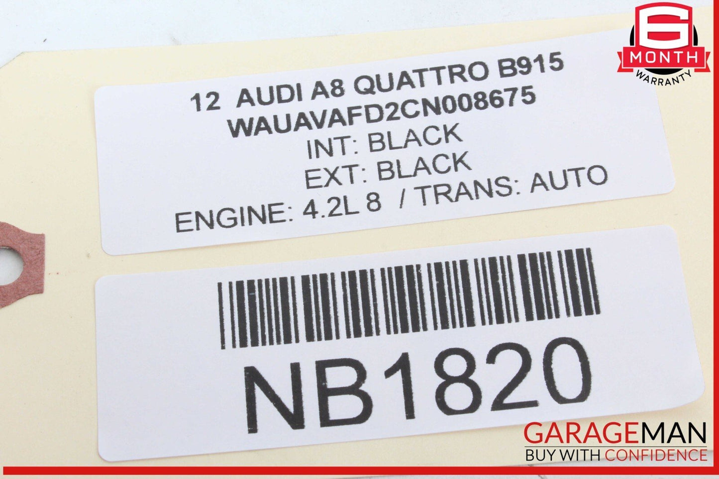 11-14 Audi A8 Quattro Audio Radio Receiver Head Trunk Satellite Mounted OEM