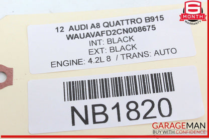 11-14 Audi A8 Quattro Audio Radio Receiver Head Trunk Satellite Mounted OEM