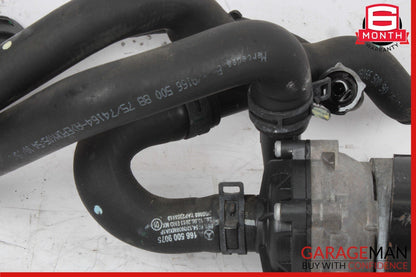 02-19 Mercedes W166 ML400 AUX Auxiliary Circulation Water Pump w/ Hose Pipe Line