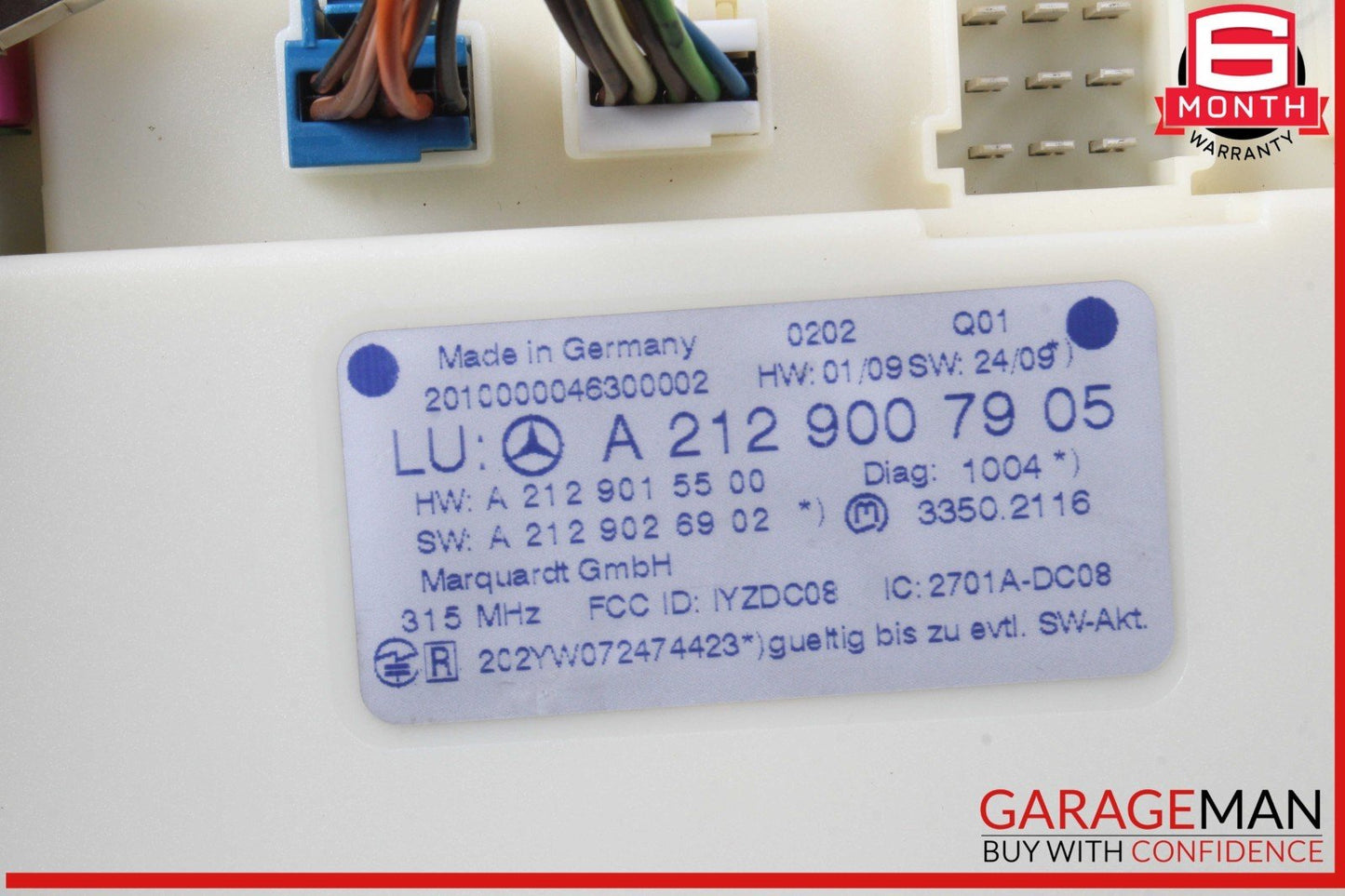 08-14 Mercedes W212 E350 C250 Keyless Go Entry Control Module Unit OEM