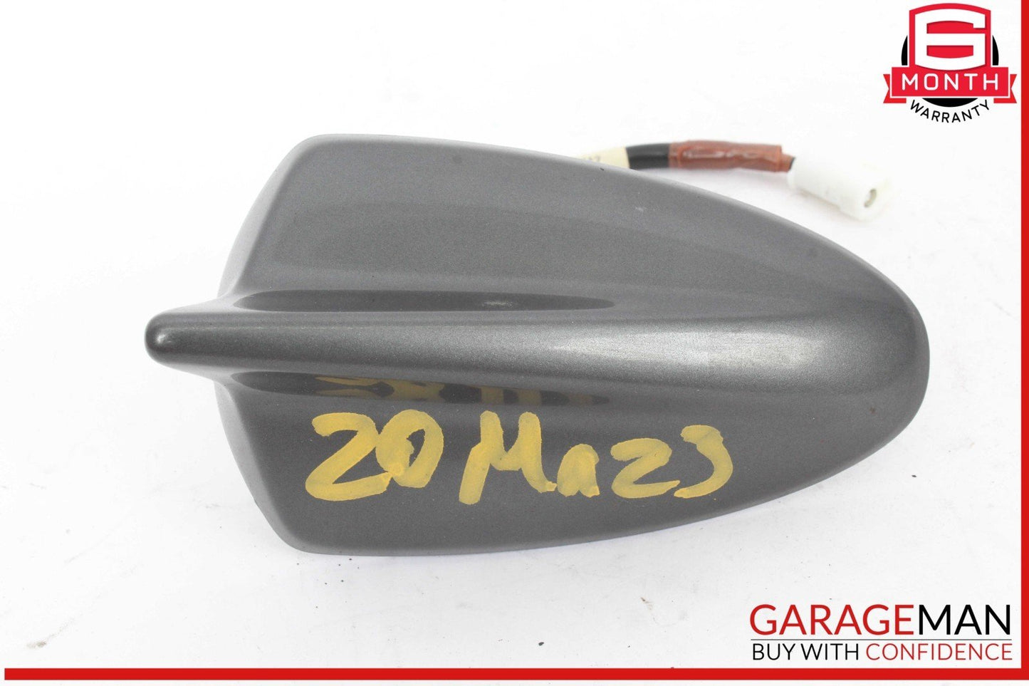 19-23 Mazda 3 Rear Center Roof Shark Fin Antenna Gray OEM