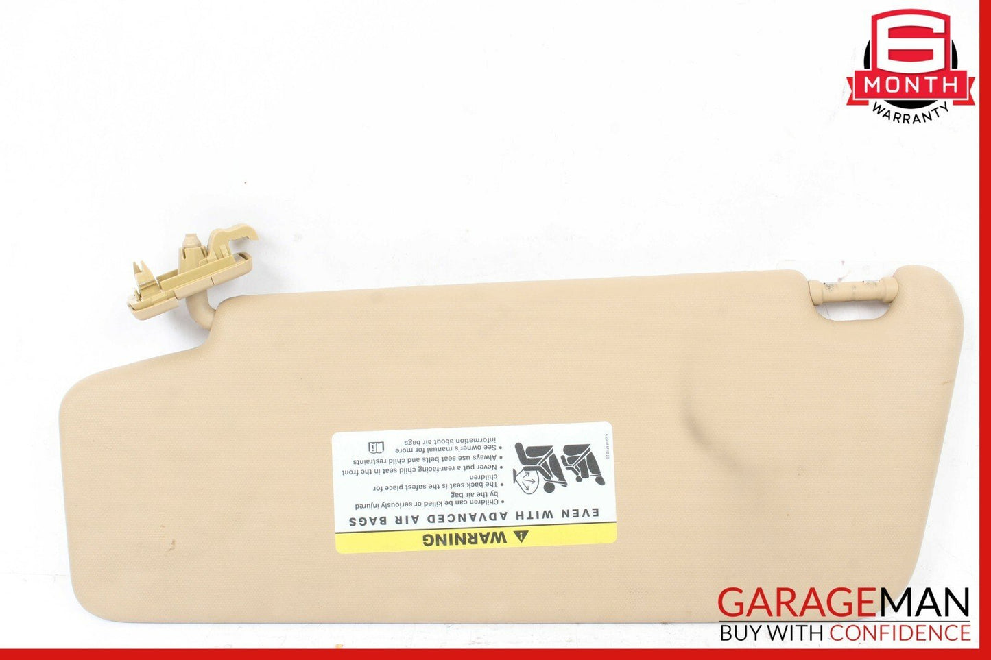 08-14 Mercedes W204 C250 C300 Front Right Side Sun Visor Sunvisor Shade Brown