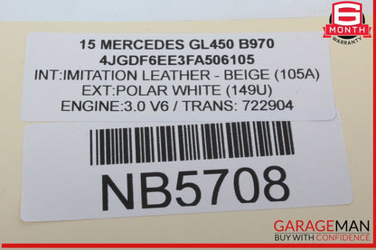 13-19 Mercedes X166 GL450 GLS550 Rear SAM Module Control Unit Signal Acquisition