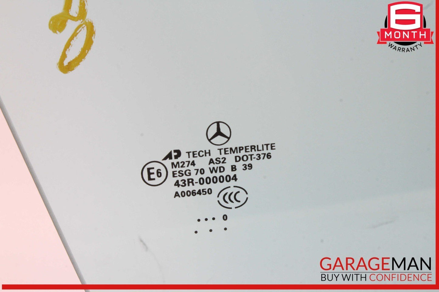 06-12 Mercedes X164 GL550 GL450 Front Right Side Door Window Auto Glass OEM