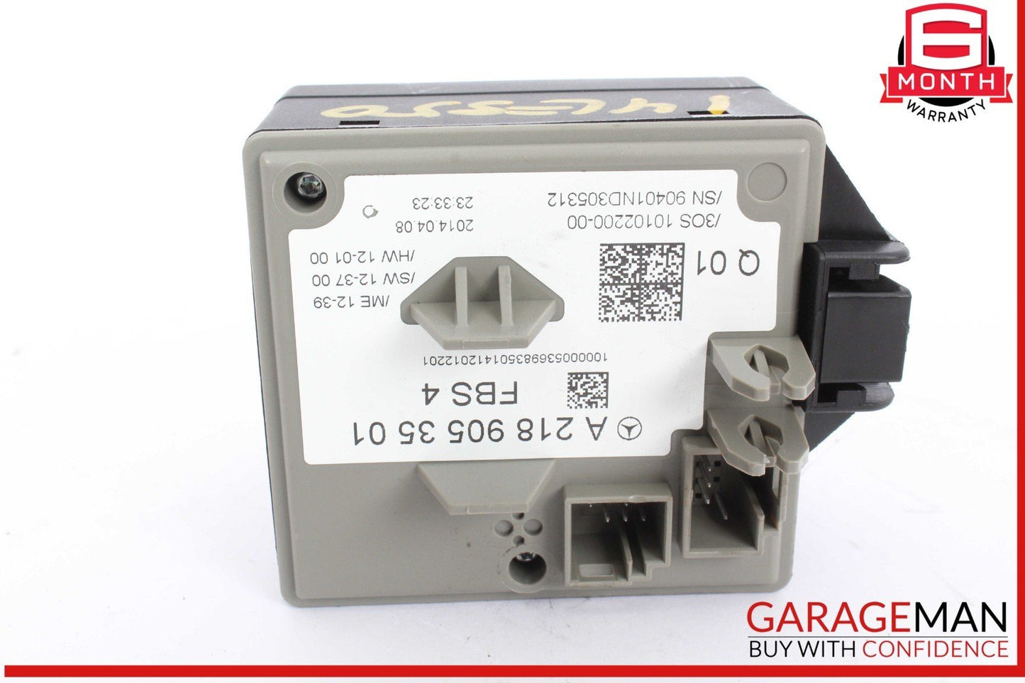 14-17 Mercedes W212 E350 E400 Ignition Switch Control Module w/ Key OEM