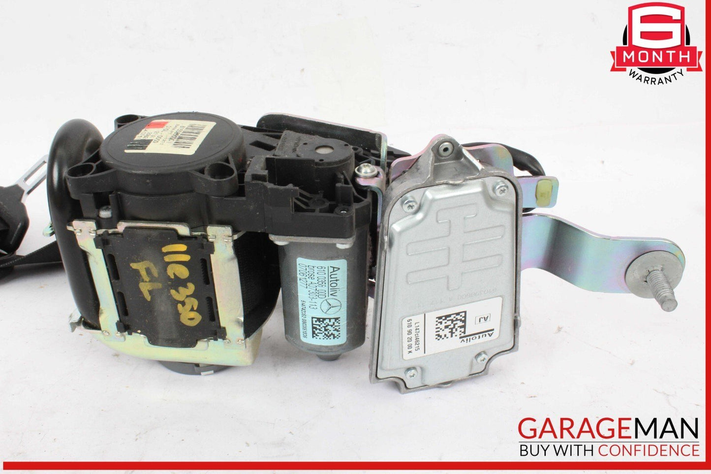 10-16 Mercedes W212 E350 Bluetec Front Left Side Seat Belt Seatbelt Retractor