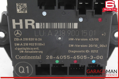 08-18 Mercedes W204 C250 C300 E550 Rear Right Side Door Control Module Unit