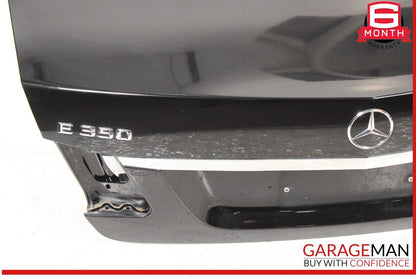10-16 Mercedes W212 E350 E400 Sedan Rear Trunk Lid Deck Shell Panel Black OEM