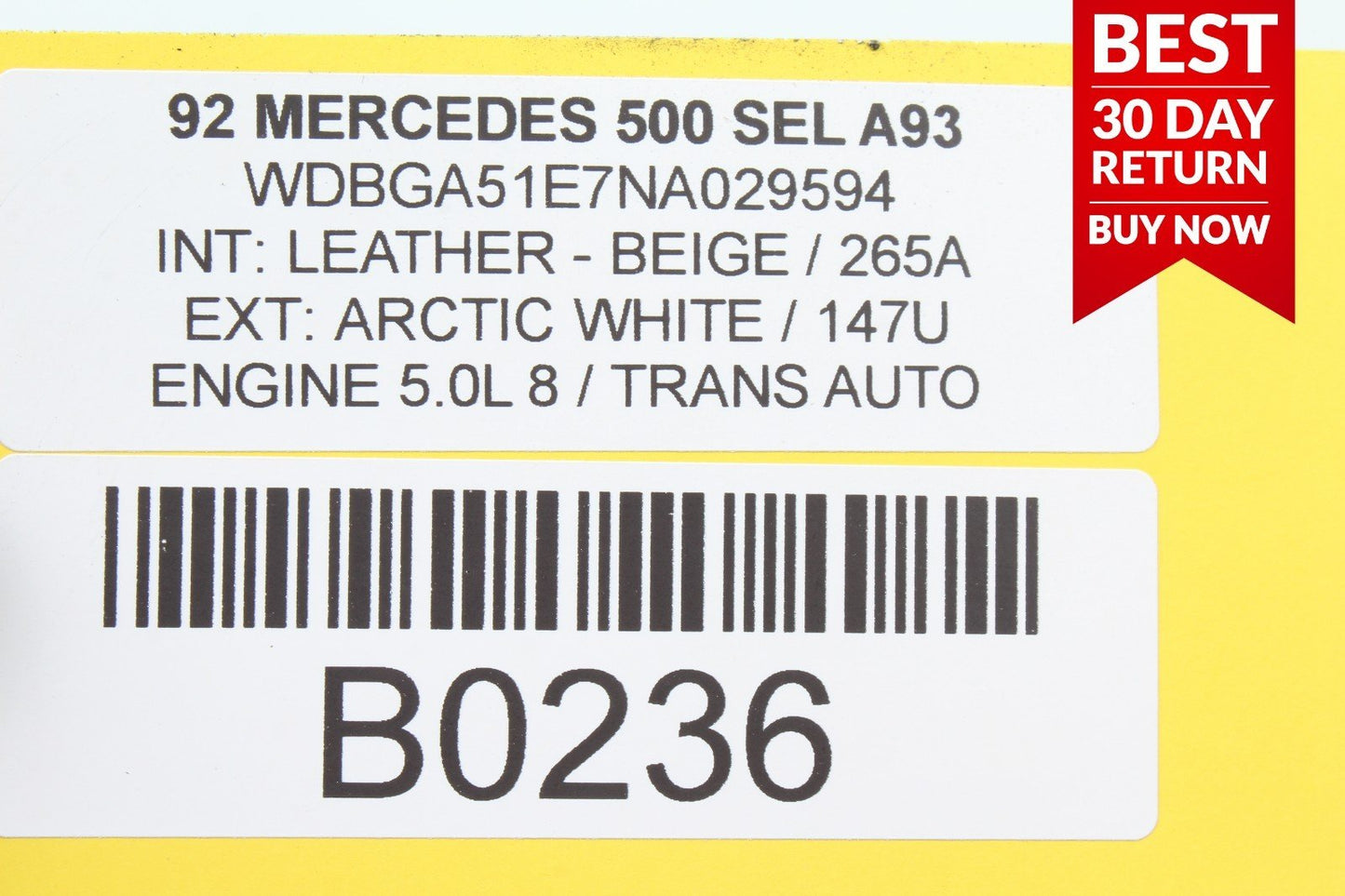 92-99 Mercedes W140 500SEL S500 Engine Diagnostic Computer Control Module A93