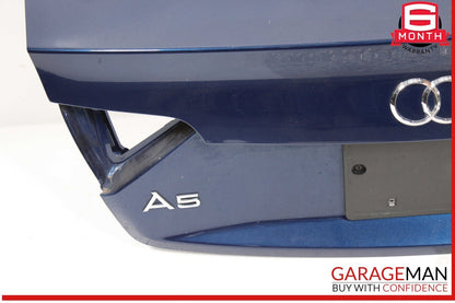 10-17 Audi A5 S5 RS5 Rear Trunk Lid Deck Shell Panel Blue OEM