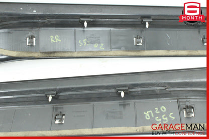 00-02 Mercedes W220 S55 AMG Rear Right & Left Door Sill Scuff Plate Cover Set