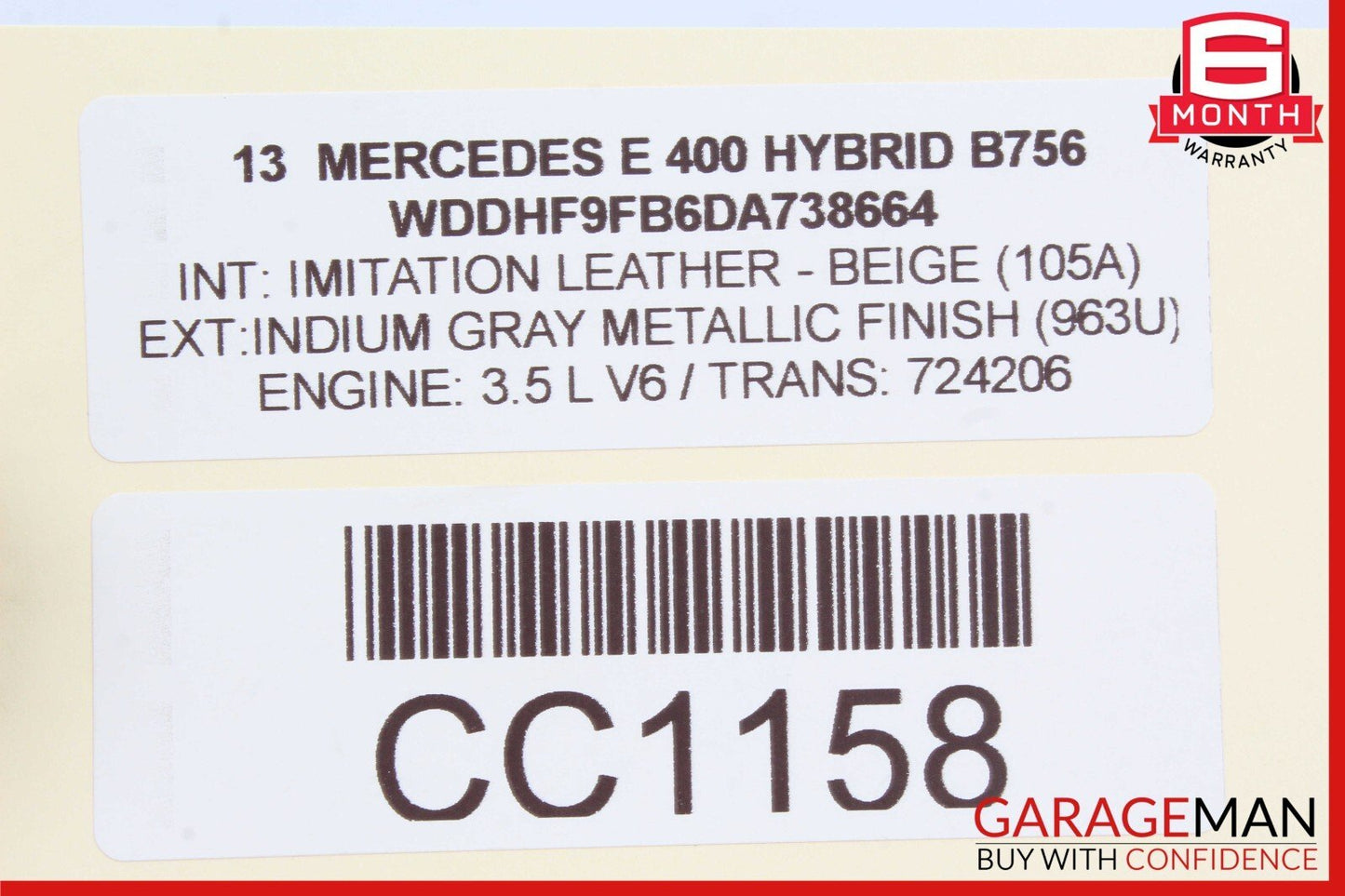 08-18 Mercedes W212 E400 C300 CLS63 Rear Right Side Door Control Module Unit OEM